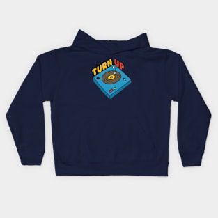 Cute Record Turntable Doodle Kids Hoodie